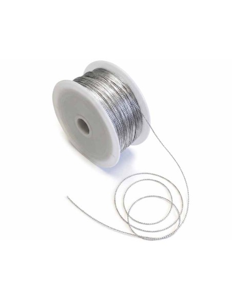 Cordón metalizado Plata (grosor 1mm) de Vivant
