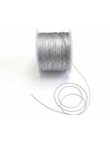 Cordón metalizado Plata (grosor 1mm) de Vivant