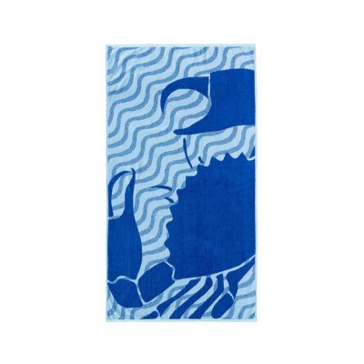 Toalla playa rizo algodón (85x165cm) Cangrejo de Deskarao