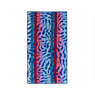 Toalla playa rizo algodón (85x165cm) "Aqua" de Deskarao