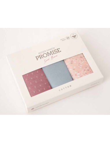 Tanga algodón fantasía "Estrellas" (3 uds) PB1014 de Promise