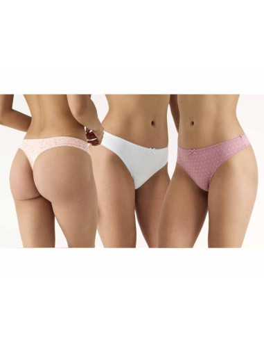 Tanga algodón fantasía "Estrellas" (3 uds) PB1014 de Promise