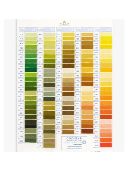 Hilo Mouliné DMC (art. 117) colores lisos - CARTA COLORES-3
