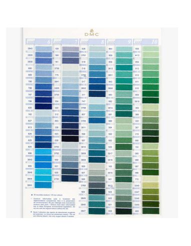 Hilo Mouliné DMC (art. 117) colores lisos - CARTA COLORES-2