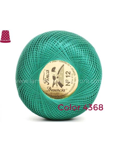 Ovillo perlé Finca 10 gramos - nº 8 (colores lisos)