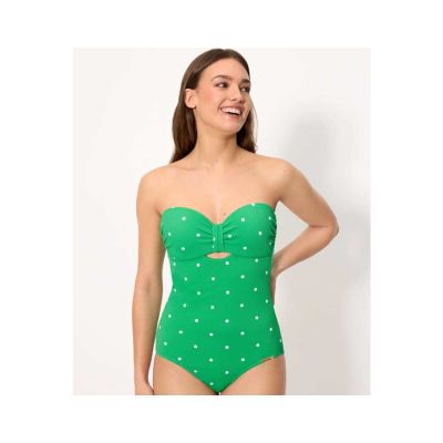Bañador reductor bandeau copa B "Lime" 83444 de Ysabel Mora