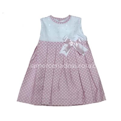 Vestido bebé lunares 87 de Babyferr