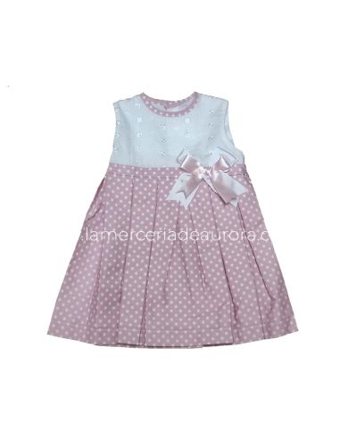 Vestido bebé lunares 87 de Babyferr