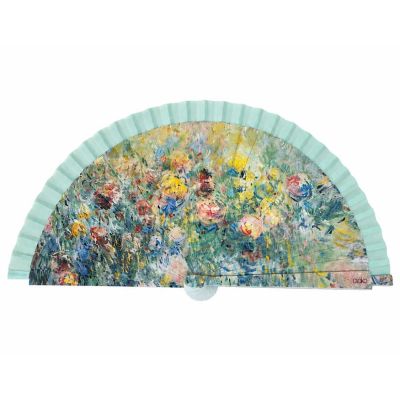 Abanico madera "Lienzo floral" de Gloko