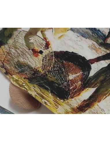Abanico madera con caja "Pescadores Valencianos de Sorolla"